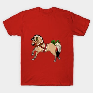 Christmas Fjord horse T-Shirt